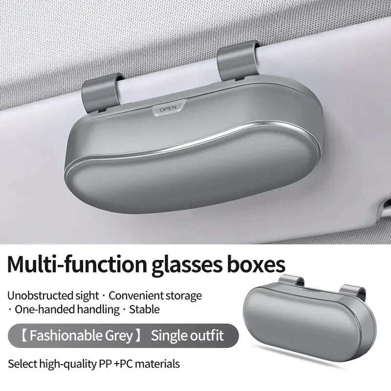 New Car Glasses Box, Glasses Sunshade, Sunglasses Car Storage Multi functional Sunglasses Clip Storage Box from PriceLows™