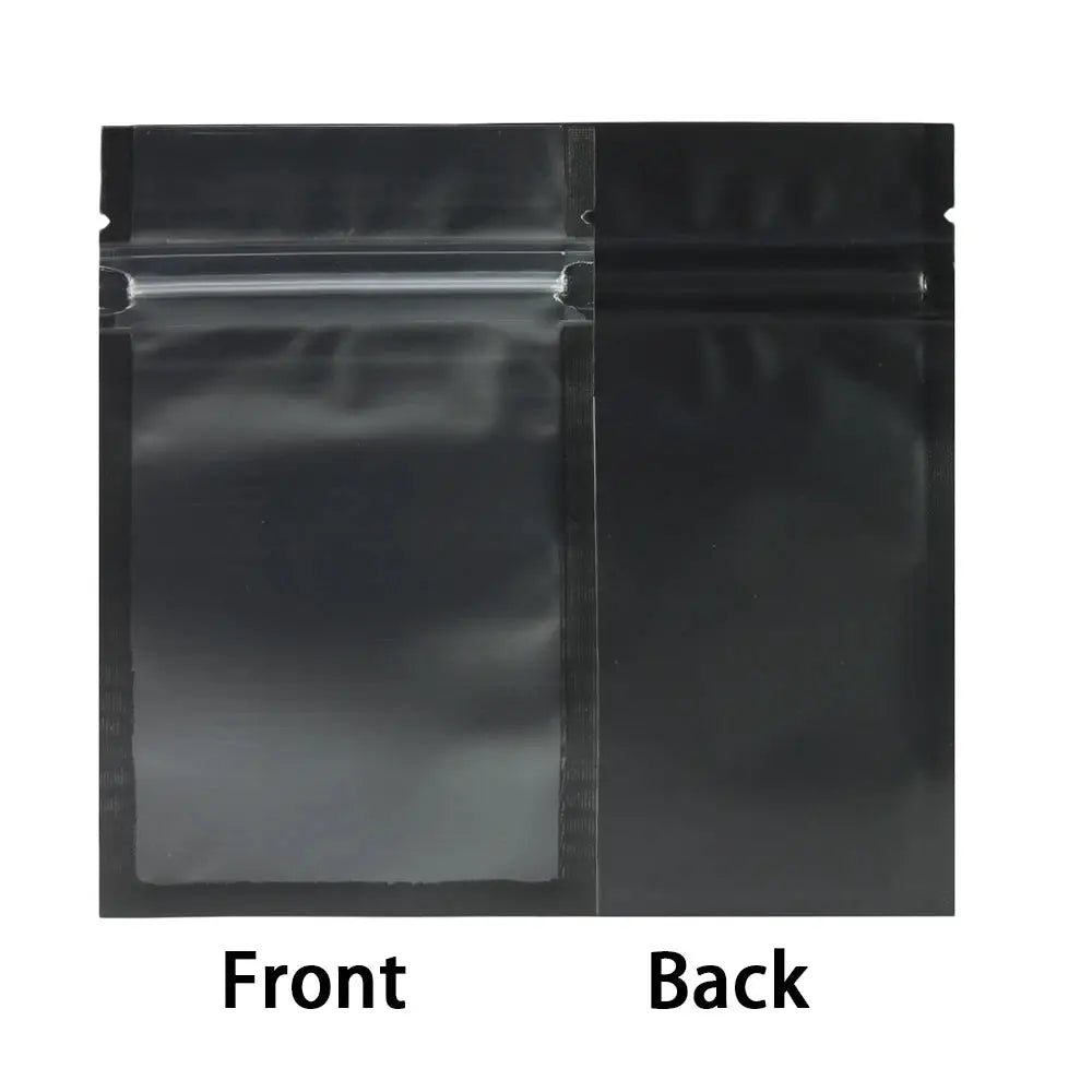 Resealable Zip Lock Bags Food Product Heat Sealable Packing Bag, 100PCS PET Plastic Mylar Pouch with Frosted Window from PriceLows™