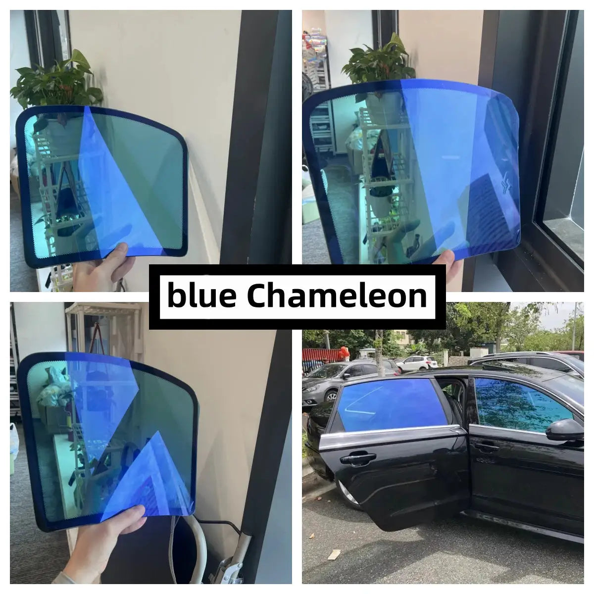 Width50/76/100cm 60% Blue Chameleon Film Car Window Color Chanage Tint Glass Sticker Solar Decorative Protective Foils from PriceLows™