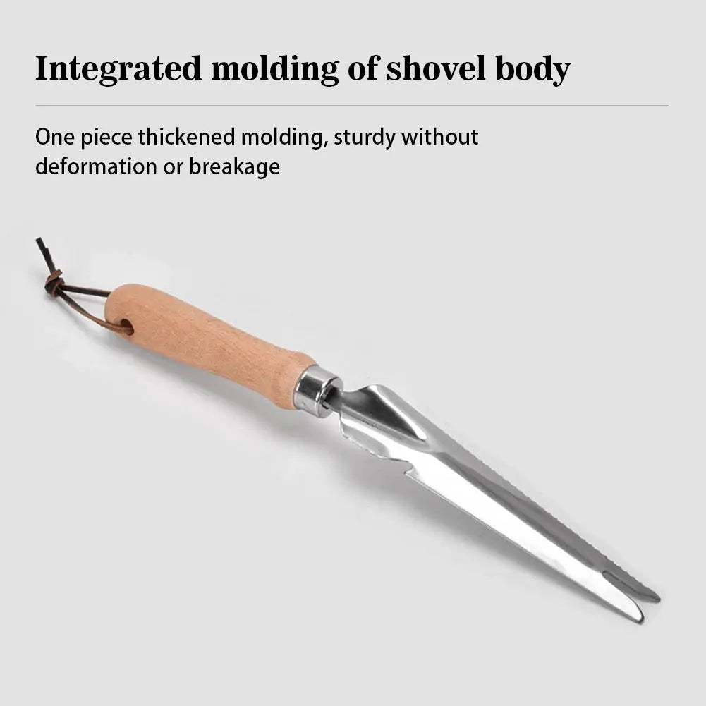 5 In 1 Hand Weeder | Premium Garden Tool | Wooden Handle | Transplanting Digging
