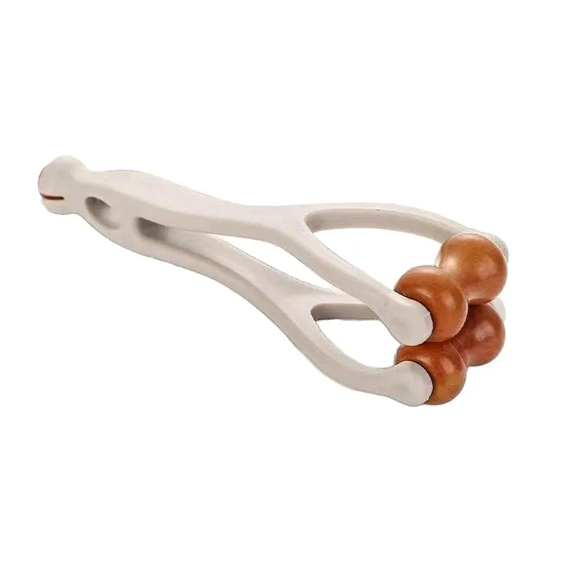 Solid Wood Finger Massager | 360 Degree Roller | Acupressure Stick