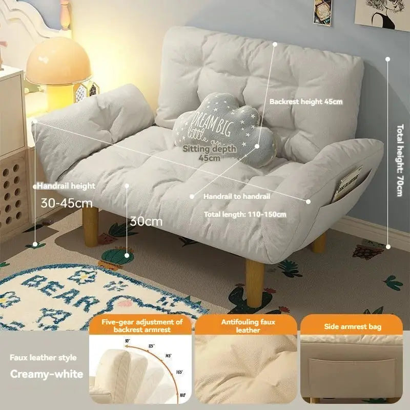 Folding Sofa Bed | Small Size | Metal Frame | Balcony Friendly from PriceLows™