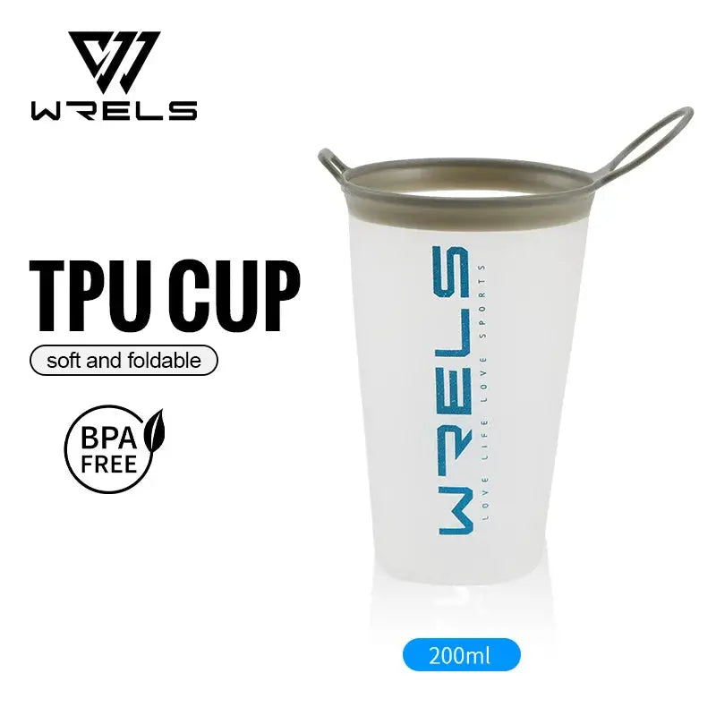 WRELS Collapsible Cup Soft Cup BPA Free Lightweight Foldable Marathon Trail Running Hiking Reusable Water Bottle from PriceLows™