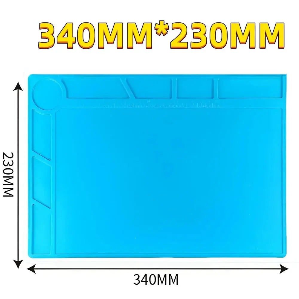 Magnetic Mat Silicone Repair Mat Circuit Board Soldering Pad Heat Resistant 932°F Anti-Static for ESD Iron Phone Repair from PriceLows™