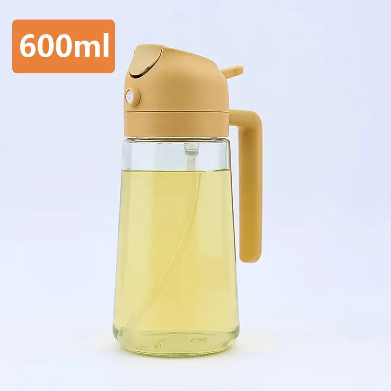 Oil Spray Bottle | Large Capacity | Glass Dispenser | Dual-Use Spraying Pouring