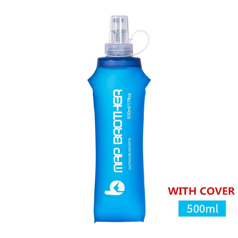 Map Brother 250ml 500ml Soft Flask Folding Collapsible Water Bottle TPU Free for Off Road Running Hydration Pack Waist Bag Vest from PriceLows™