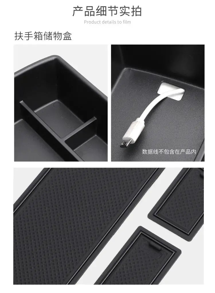 Armrest Storage Box For Leapmotor C10 2024-2026 Car Organizer Case Center Console Storage Tray Auto Interior Accessories TPE from PriceLows™
