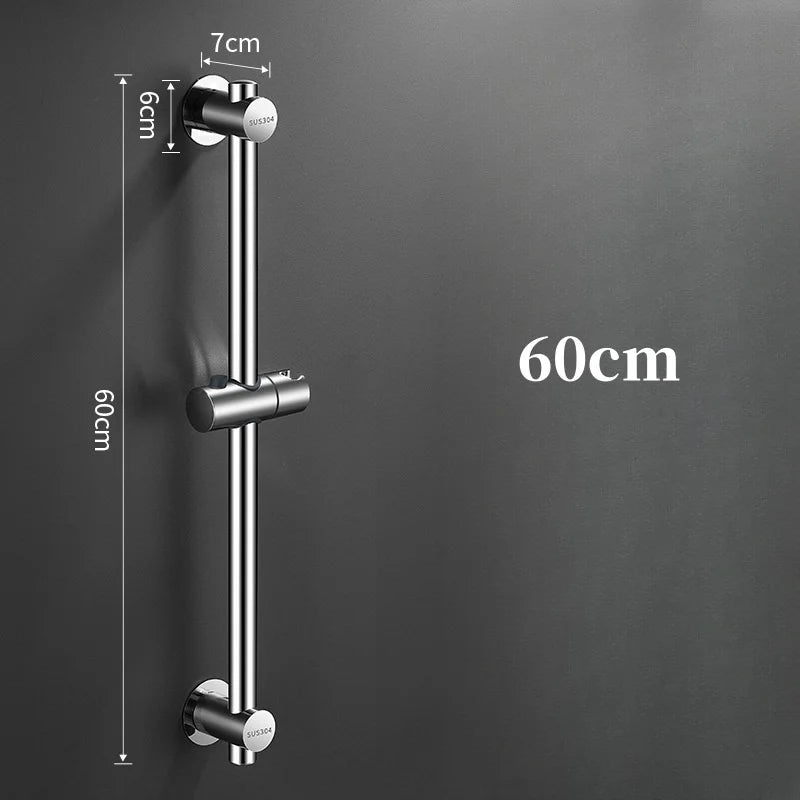 Shower Sliding Bar | Black Stainless Steel | Wall Mounted | Adjustable