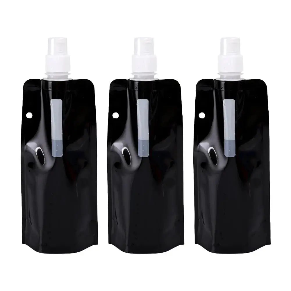 Cycling Water Bottle Foldable Portable 480ml Leak-Proof Durable Sport Water Bag Climbing and Camping Folding Water Bottle from PriceLows™