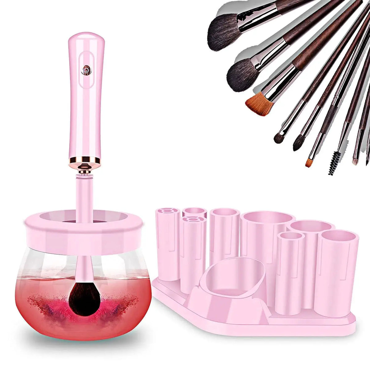 Electric Makeup Brush Cleaner | Fast Wash And Dry | Lash Glue Shaker