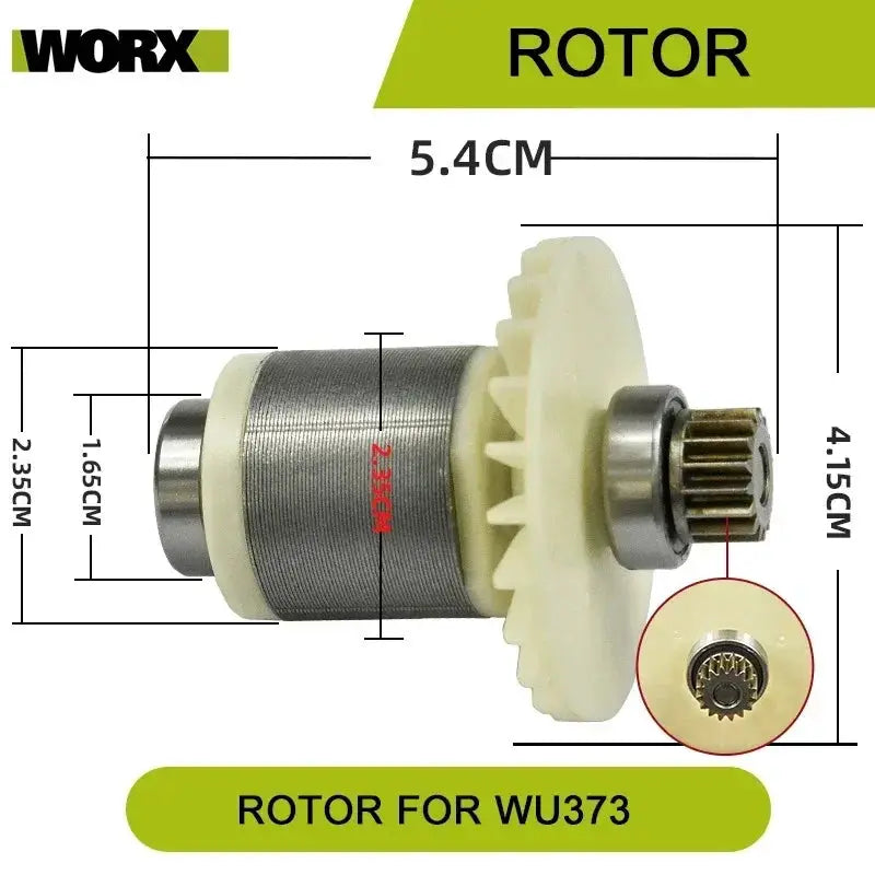 Orginal new Switch Driver motor reducer casing toothed wheel shell chuck parts for WORX WU373 Electric screwdriver from PriceLows™