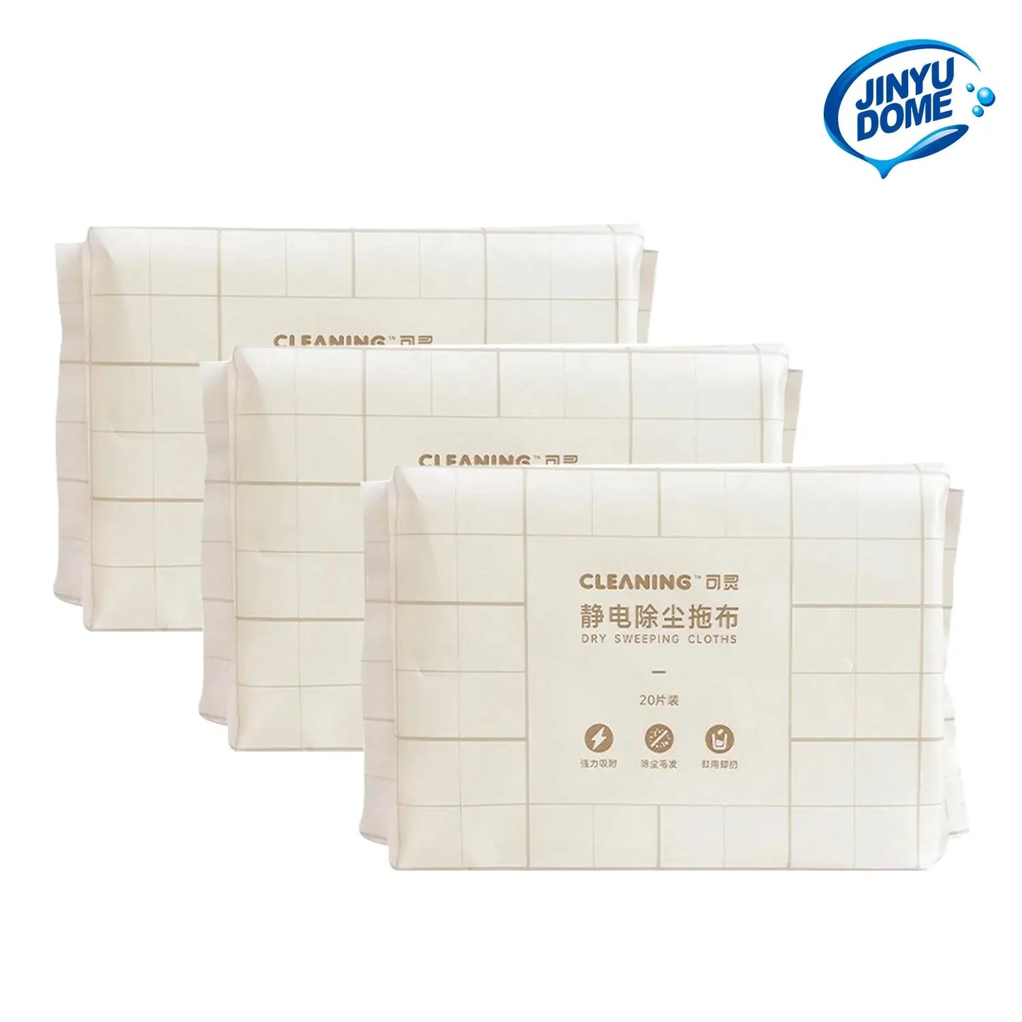 JINYUDOME 8.8x12inch Disposable Electrostatic Dust Mop Pads High-Efficiency Swiffer Compatible Wet/Dry Mop Floor Cleaning Cloth from PriceLows™