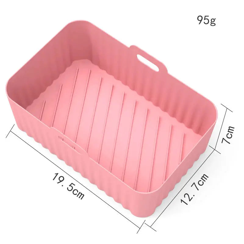 Air Fryer Silicone Tray | Food Grade | Rectangle Liner | Ninja Dual Compatible