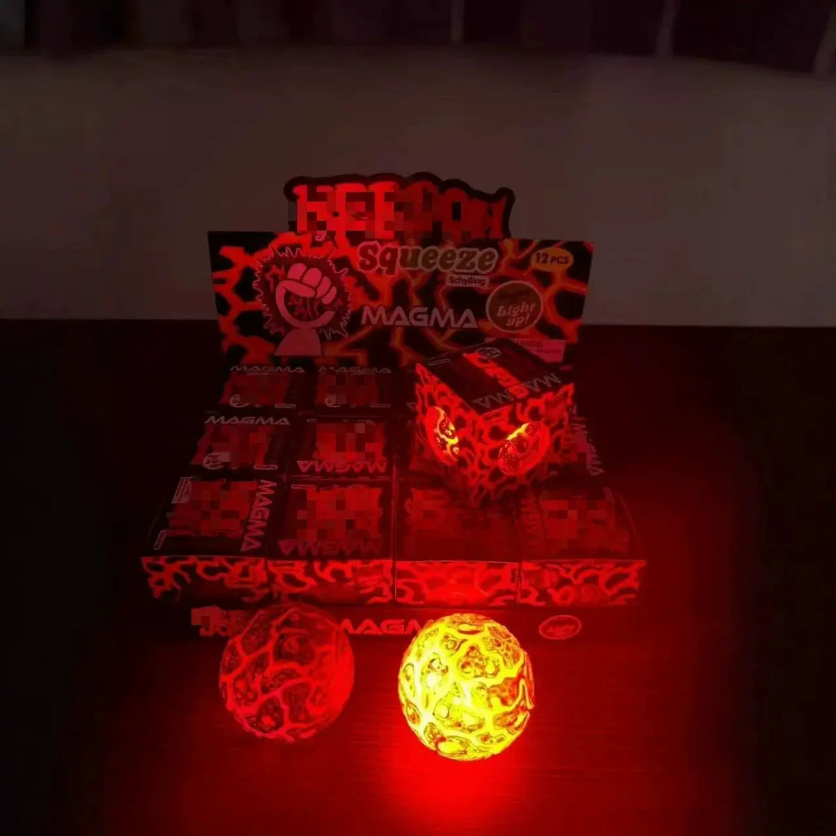 NeeDoh Crunch Stress Ball | Glitter Magma Design | Squeeze Sensory Toy