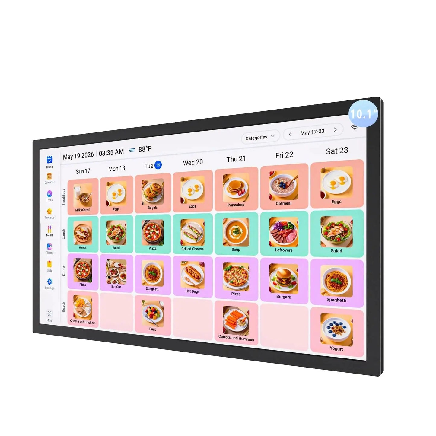 Digital Photo Frame | 10.1 Inch Touch Screen | 32GB Memory | 1280x800 Display from PriceLows™