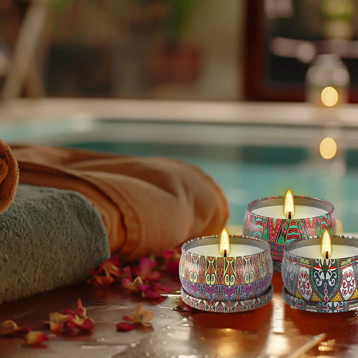 Scented Candles | 24 Pack Flower Shape | PriceLows™