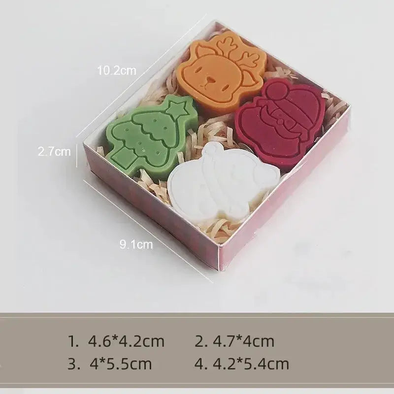 Scented Christmas Candle Set | Paraffin Wax | PriceLows™