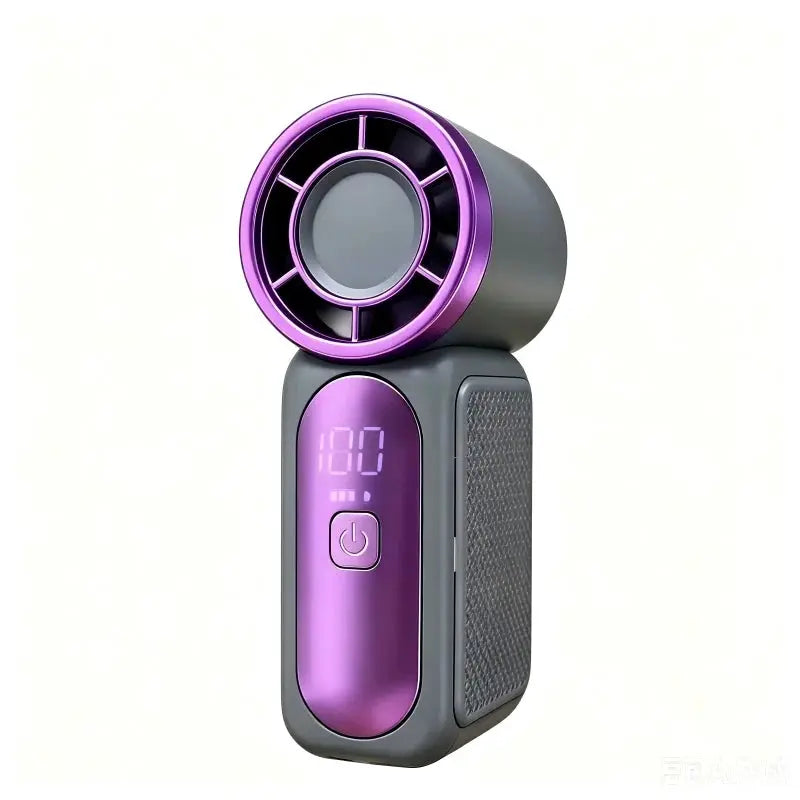 Mini Handheld Fan | 3000mAh Battery | Type-C Charging | Digital LED Speed