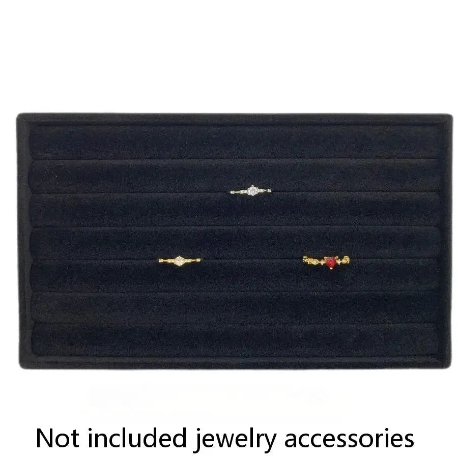 Jewelry Display Jewelry Storage Box Velvet Desktop Organizer Ring Necklace Bracelet from PriceLows™