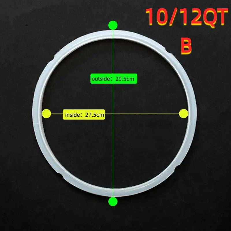 Instant Pot Sealing Ring | Silicone Gasket | Replacement | Fits 3Qt 5Qt 6Qt 8Qt