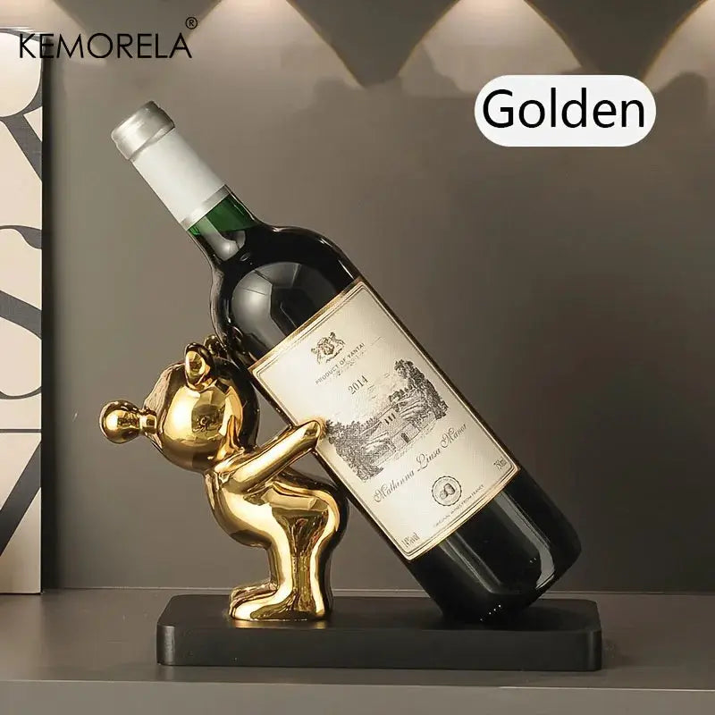 1/2 PCS Creative Wine Rack Ceramic Cartoon Decoration Living Room Home Decoration Cute Storage Rack Home Kitchen Bar Decoration from PriceLows™