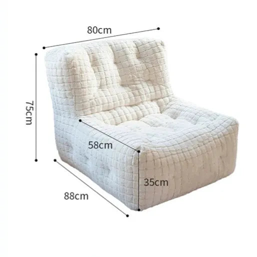 Vacuum Compression Sofa Tatami Backrest Home Living Room Bedroom Single Relaxing Comfortable with Backrest Sofa Sponge Filled from PriceLows™