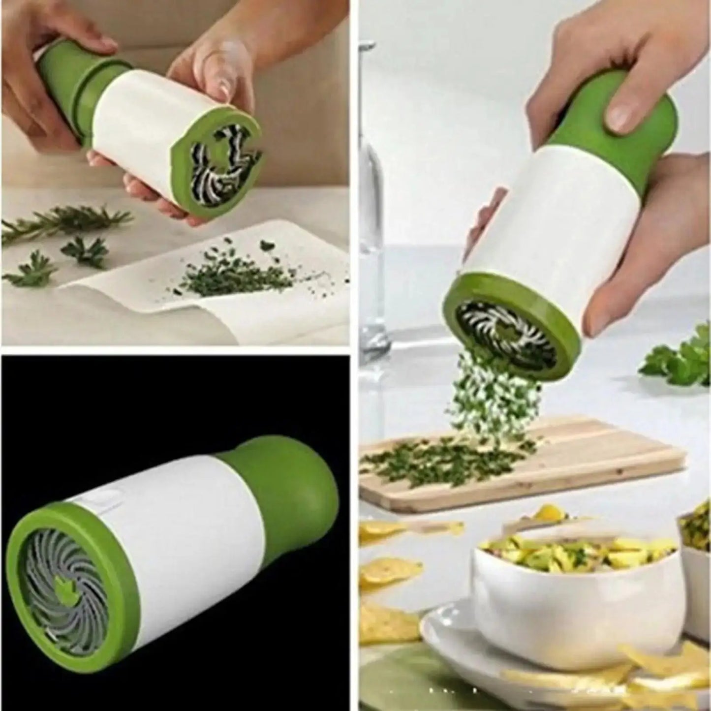 Manual Herb Grinder | Nylon Blade | ABS Stainless Steel Body | Parsley Shredder