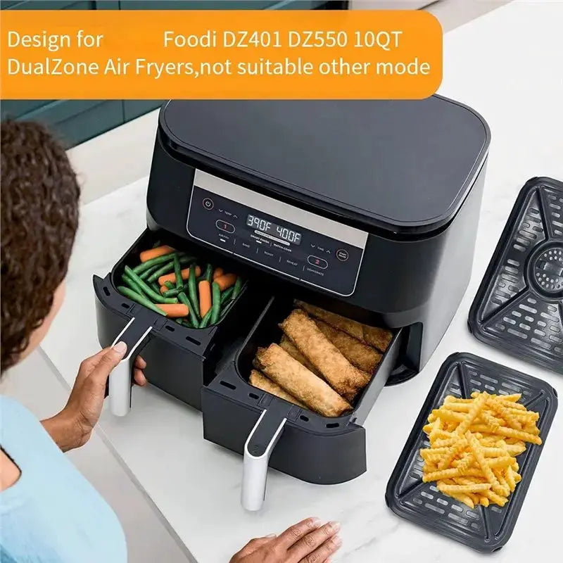 Grill Pan | For Ninja Foodi DZ401 DZ550 | Dishwasher Safe | 10Qt DualZone