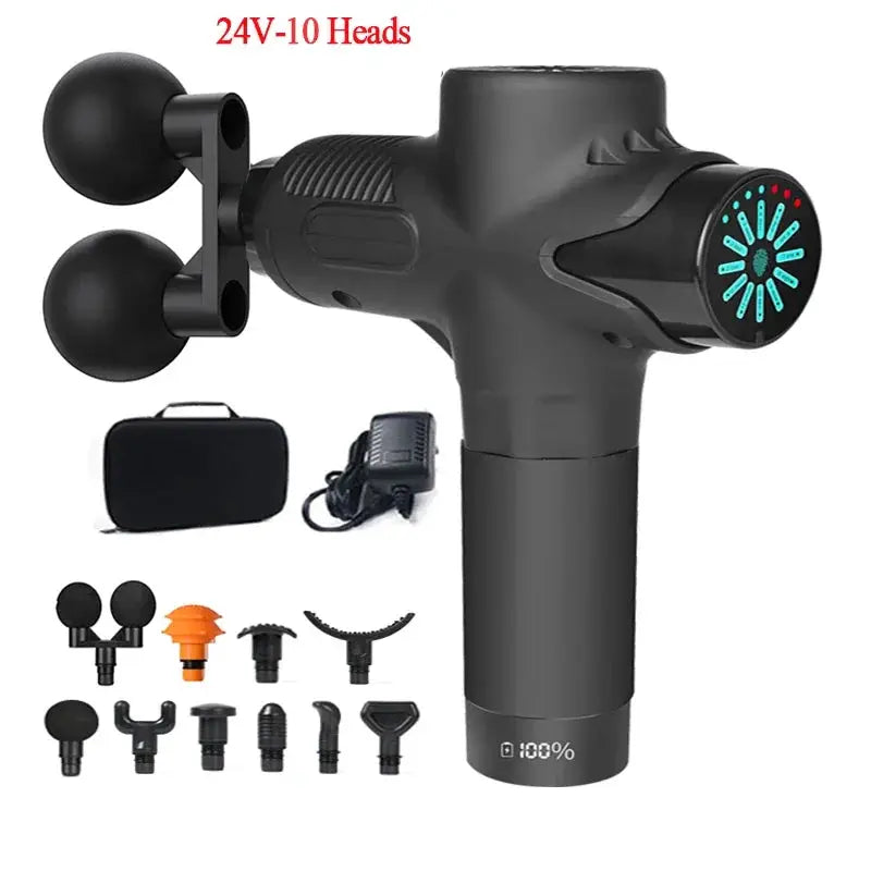 Massage Gun | 24V Power | 12 Speed Levels | Hot Cold Compress