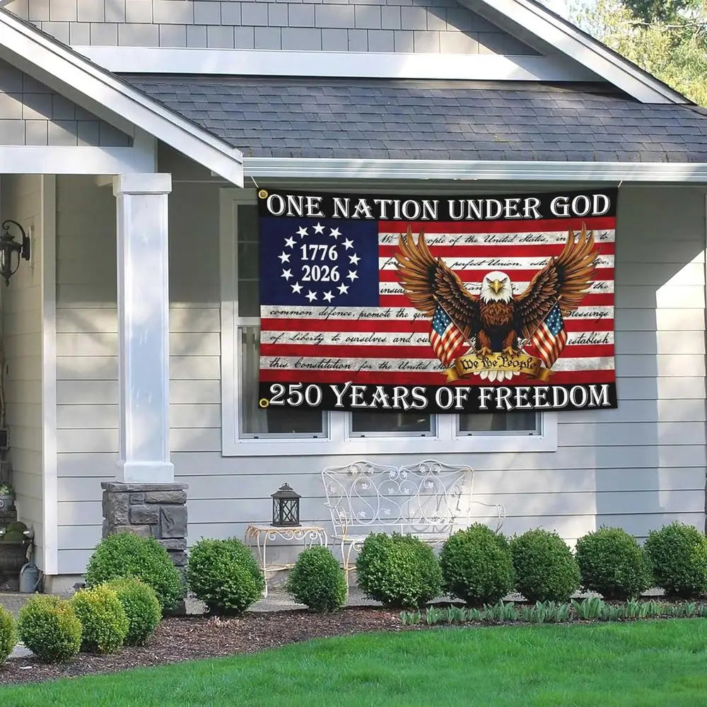 Patriotic Yard Flag | Outdoor Flag | 250th Anniversary | 3x5 Ft