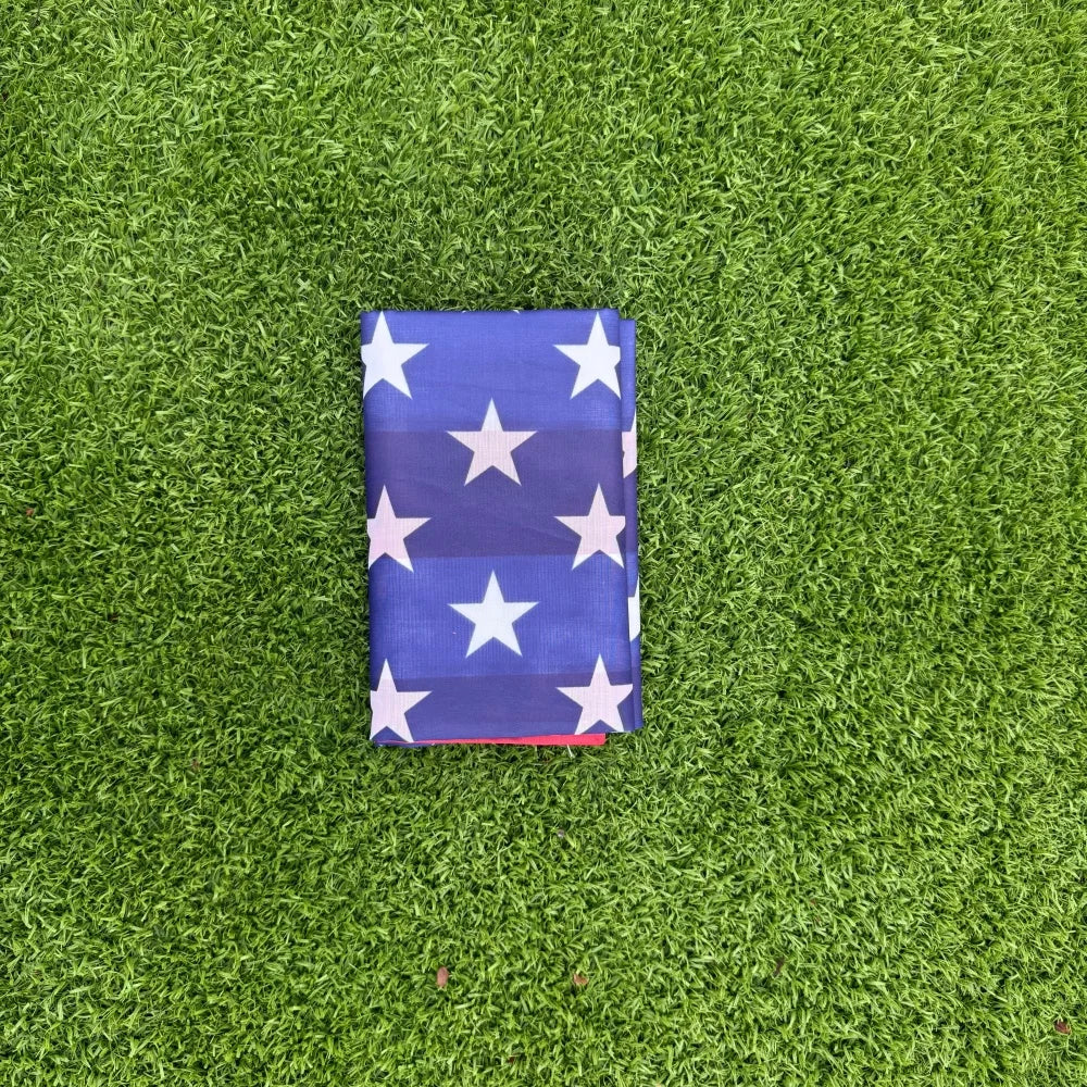 American Flag Banner | Double Sided Print | Left Side Brass Grommets | 150x90cm