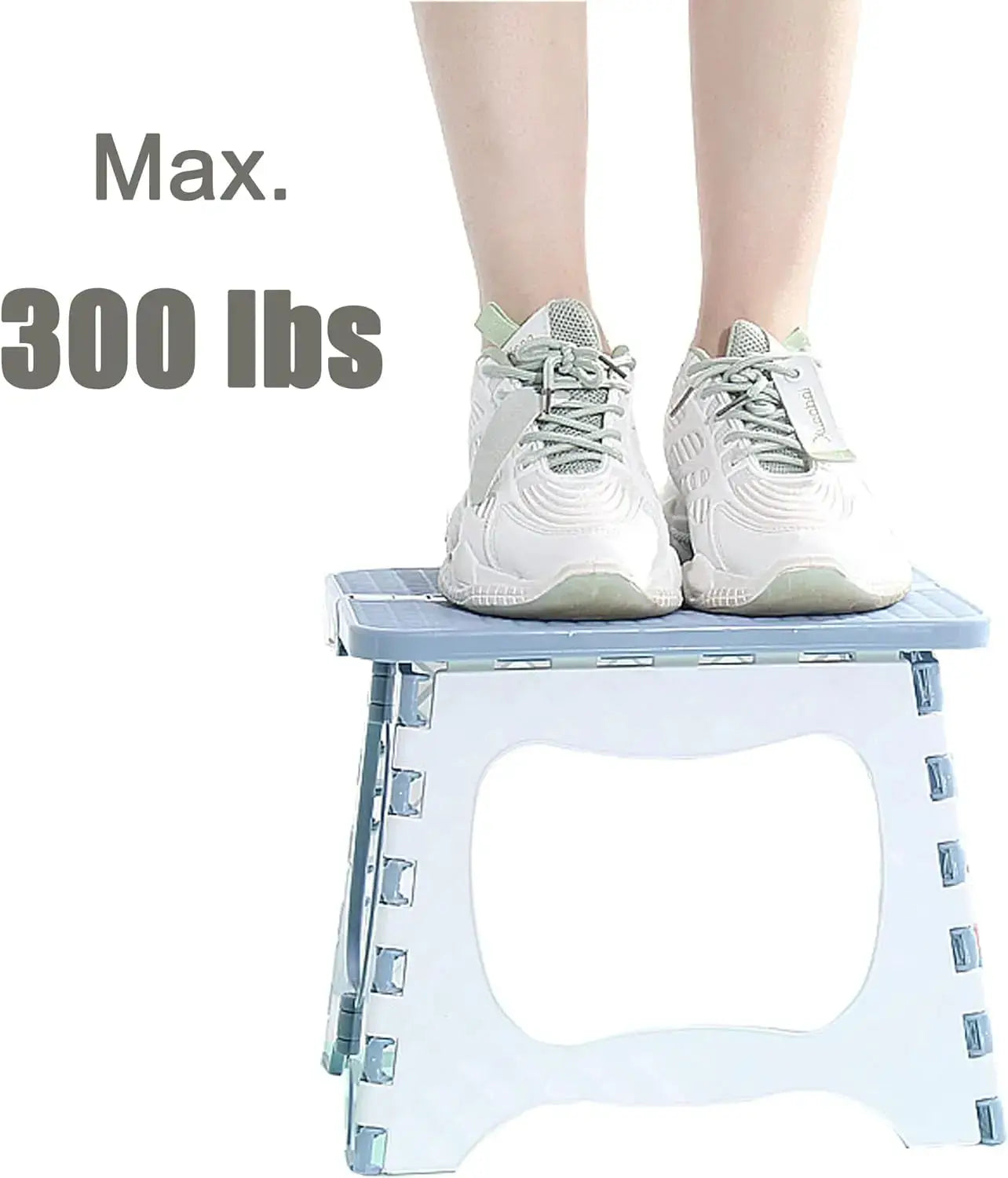 Compact Foldable Step Stool, 12.5in, Holds 300 lbs, Non-Slip, Easy Storage from PriceLows™