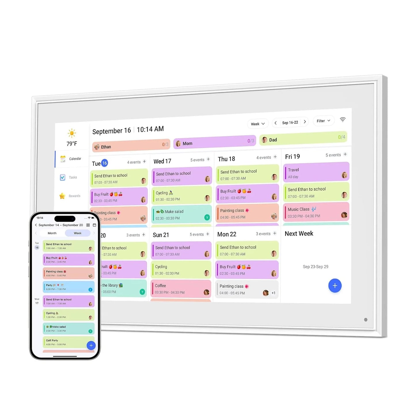 Digital Photo Frame | 10.1 Inch Display | WiFi and Touch Screen | 32GB Memory