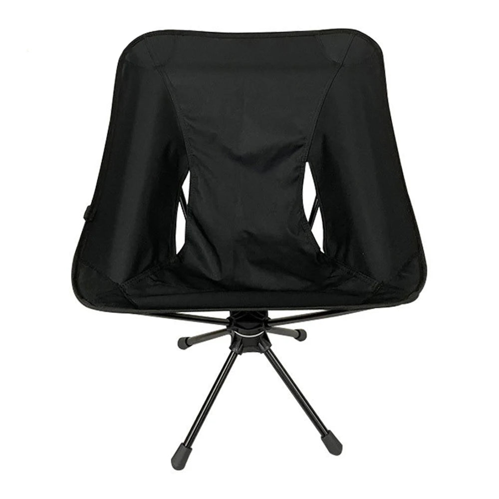Outdoor Folding Chair | Rotatable Swivel | Lightweight | Brown, Black, Green