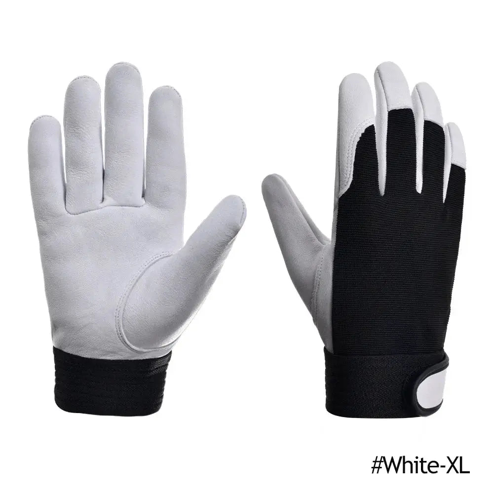 Cowhide Leather Work Gloves Safety Labour Protection Garden Sports Motorcycle Driver Workers Work Welding Wear-resistant Gloves from PriceLows™