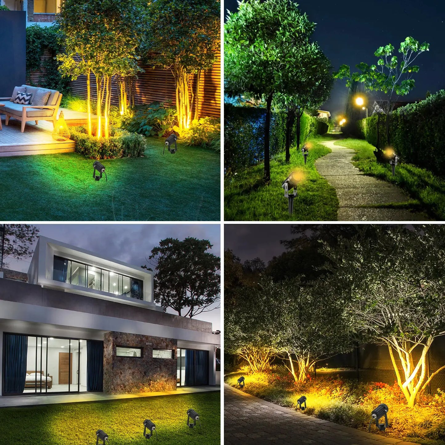 US Plug COB Super Bright Warm White Spotlight Led Garden Light Lawn Lamp Low Voltage Landscape Lighting IP65 Waterproof from PriceLows™