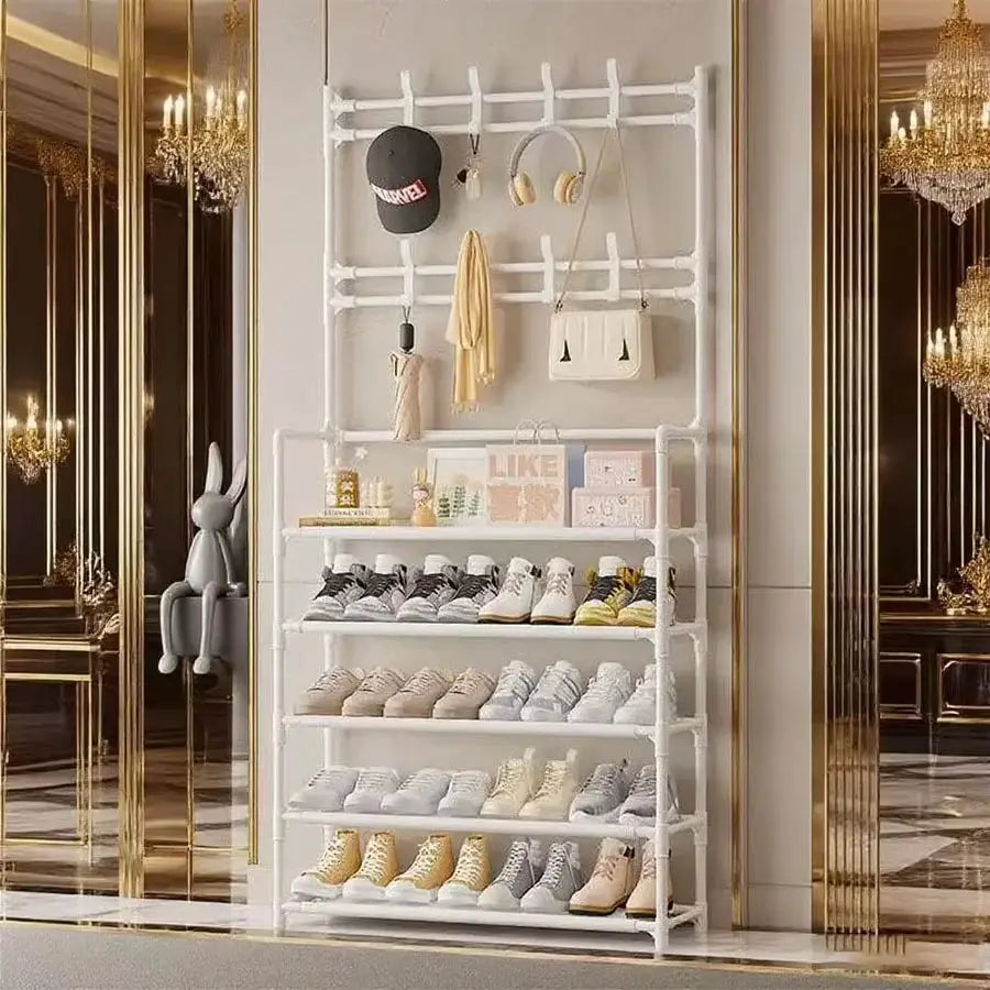 Large Capacity Entryway Shoe Rack - Multi-Tier Organizer for Shoes, Boots & Bags, Space Saving Entry Hall Storage Shelf from PriceLows™