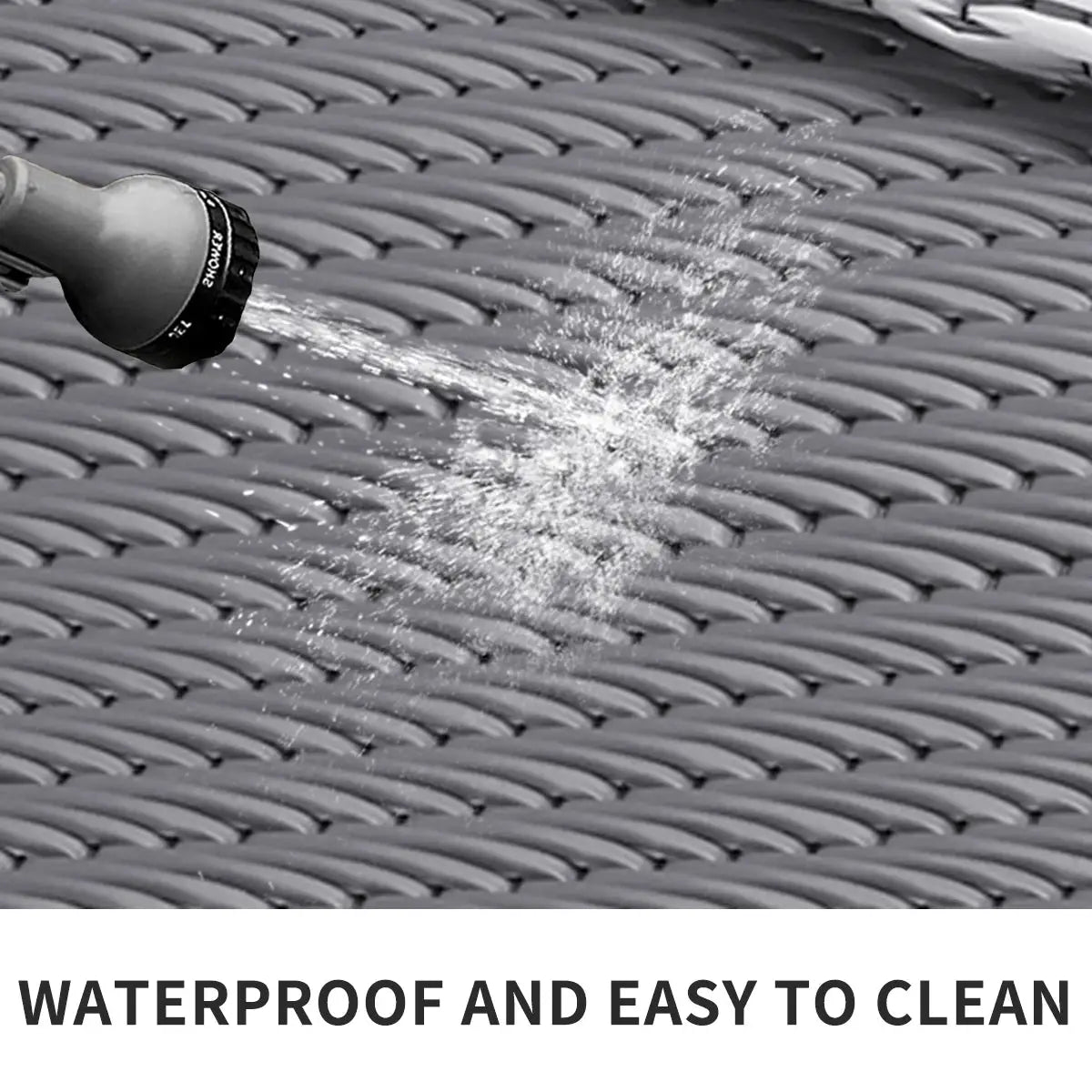 Outdoor Waterproof Reversible Plastic Straw Patio Rugs PP Material Double Layer PP Pipe Woven Carpets Family Picnic Mats from PriceLows™