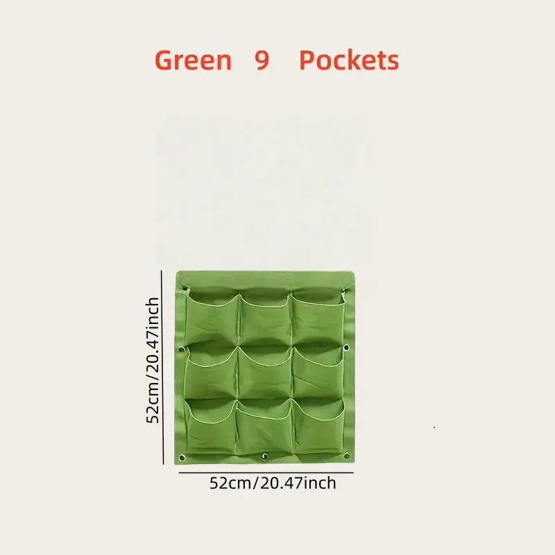 18-Pocket Vertical Garden Planter, Wall-Mounted Bag for Balcony/Patio. Grow herbs & vegetables indoors/outdoors. Space-saving. from PriceLows™