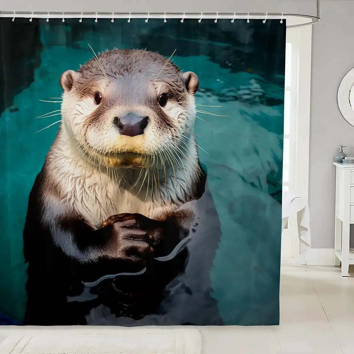 Kawaii Corgi Shower Curtain Kids Cute Dog Puppy Bath Curtain Girls Boys Women Men Buffalo Check Grid Geometric Bathroom Shower from PriceLows™