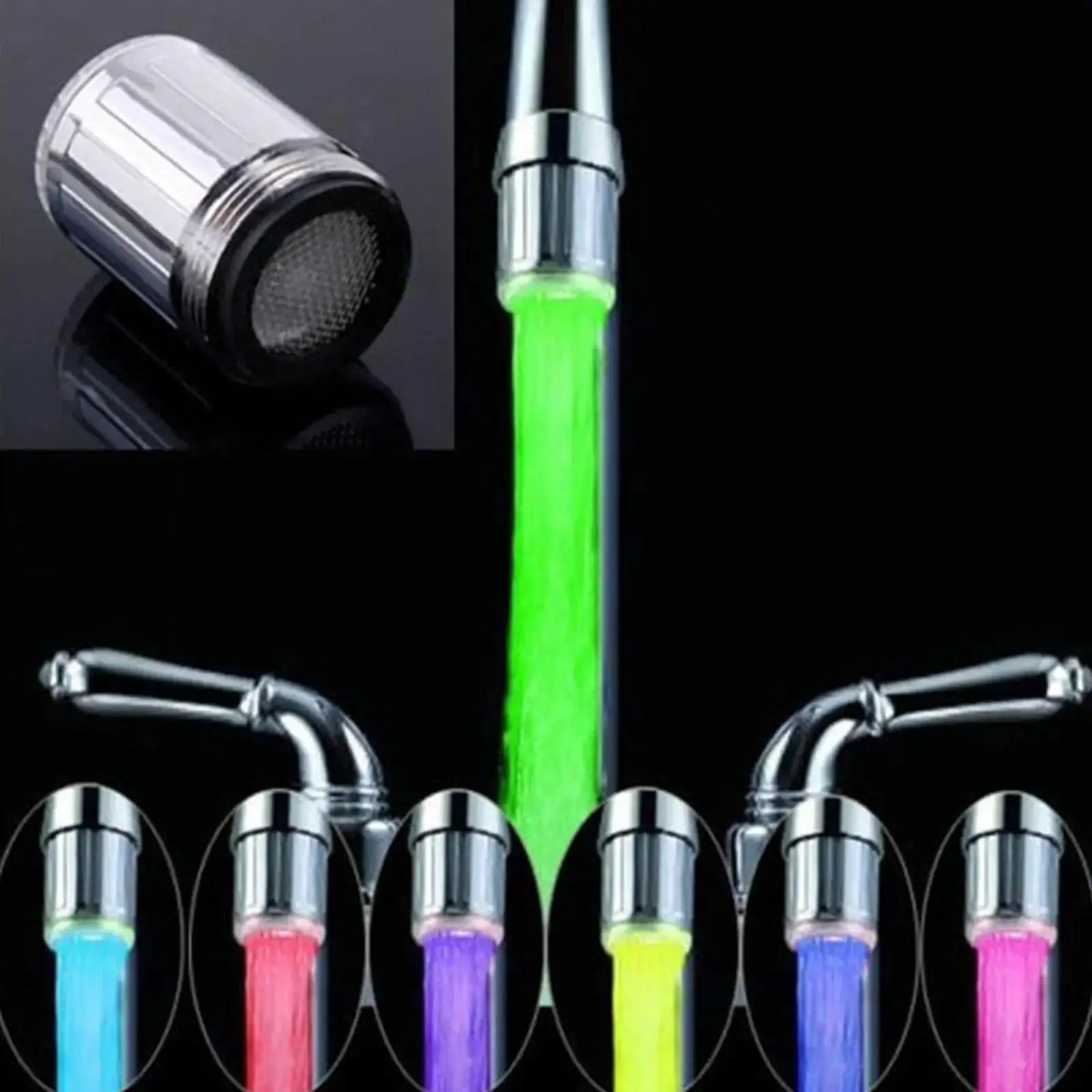 LED Faucet Light | 7 Color Changing | Water Saving Aerator from PriceLows™