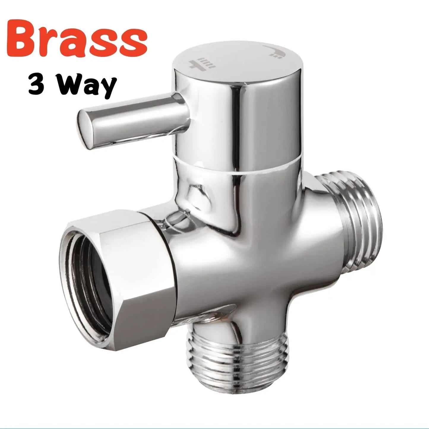 Shower Head Diverter Valve | Brass Construction | G1/2 Inch Connector | 3 Mode from PriceLows™