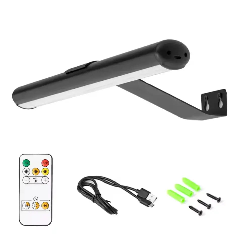4000mAh LED Rechargeable Wall Lamp Modern Remote Control 3 Color Dimming Gold Bathroom Mirror Light Aluminum Picture Lights from PriceLows™