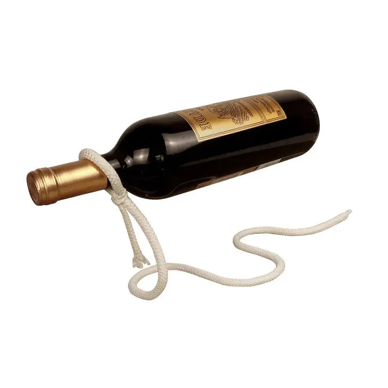 Magical Creative Craft Rope Shaped Wine Bottle Rack 3D Suspended Alcohol Bottle Holder Home Kitchen Accessories Bar Tools from PriceLows™