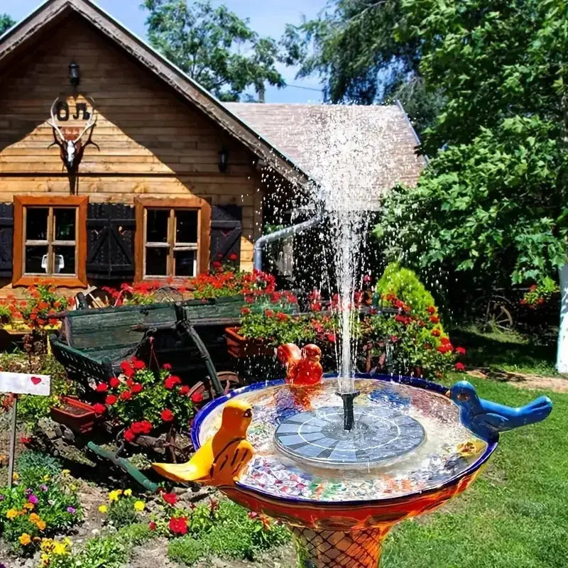 13/16/18cm Solar Fountain Pumps: Suitable for Garden Pools, Ponds & Bird Baths. Outdoor Floating Pumps with 8 Nozzles from PriceLows™