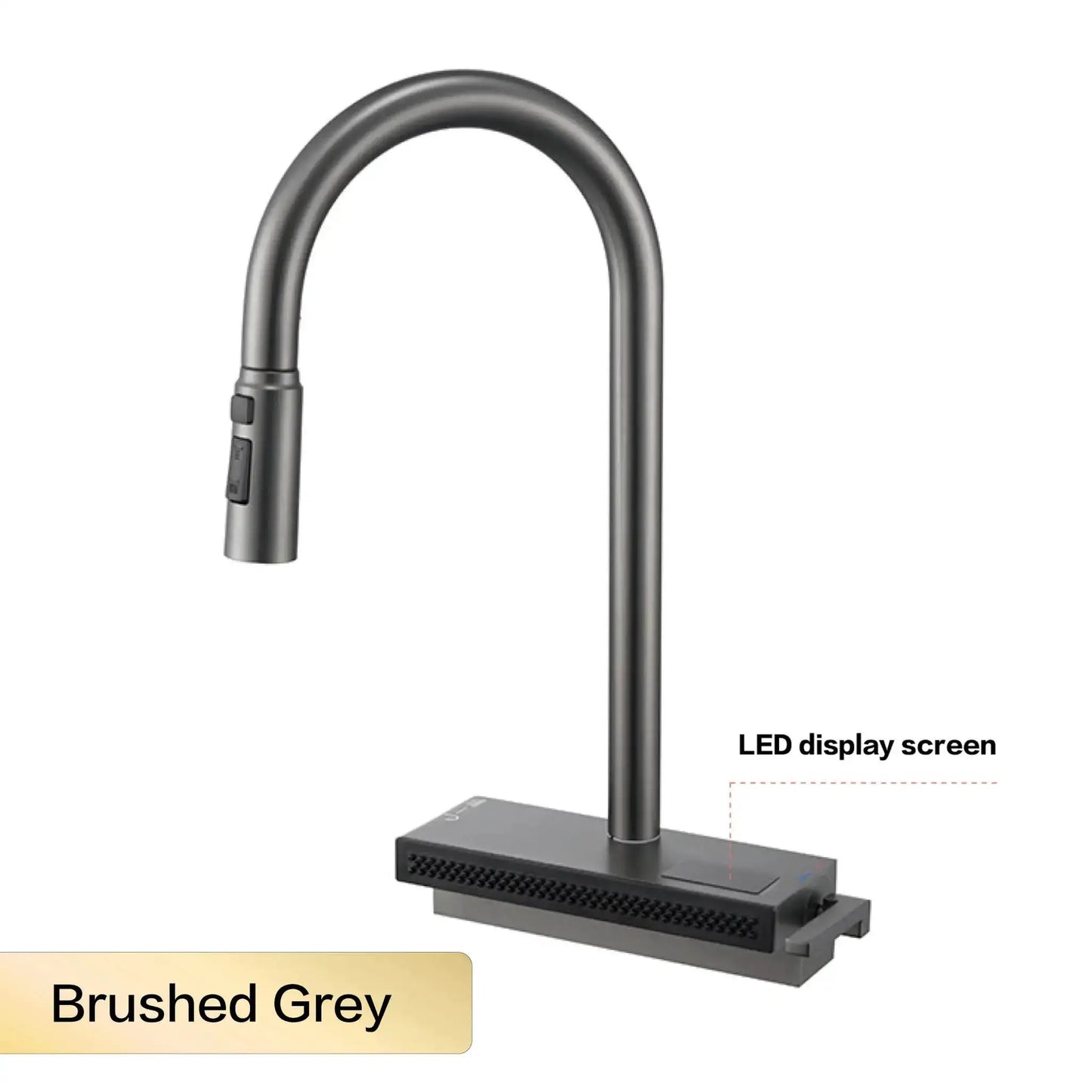 Kitchen Faucet | Gunmetal Brass Finish | Pull Out 2 Modes | 1 Hole Deck Mounted from PriceLows™