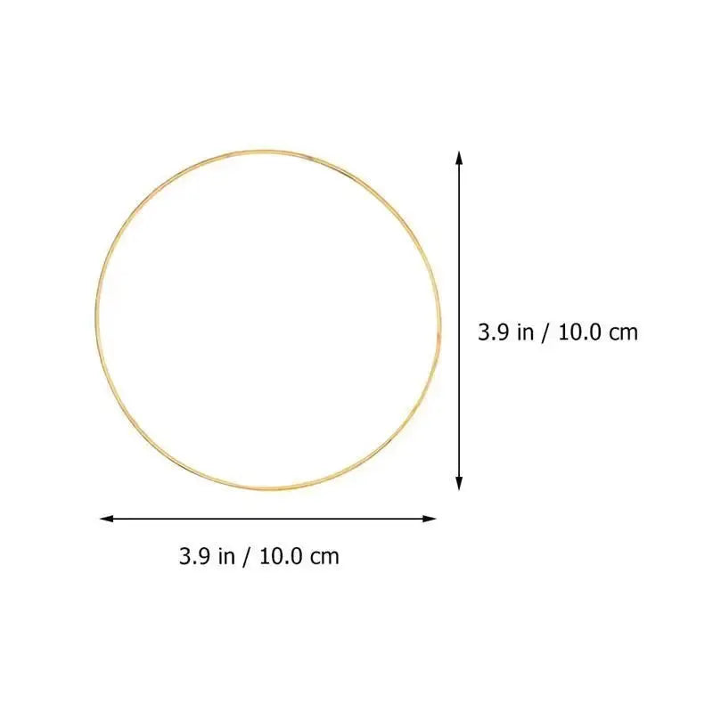 10Pcs 10/15cm Metal Ring Dreamcatcher Hoop Rings DIY Wedding Wind Chime Hanging Decorations Circles Round Handmade Dreamcatcher from PriceLows™