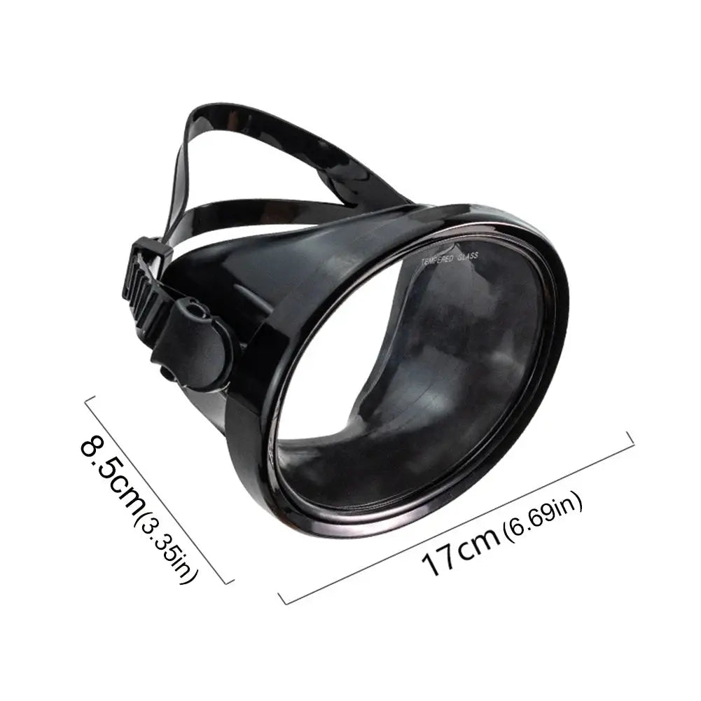 Oval Diving Mask Spearfishing Mask Anti-Fog Single Lens Scuba Mask Anti-Leak Scuba Goggles Adjustable for Swimming Snorkeling from PriceLows™