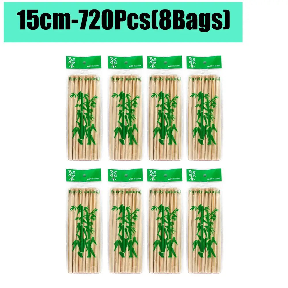 Bamboo Skewers | Natural Color | 15/20/25/30cm | 80-90 Pcs Pack