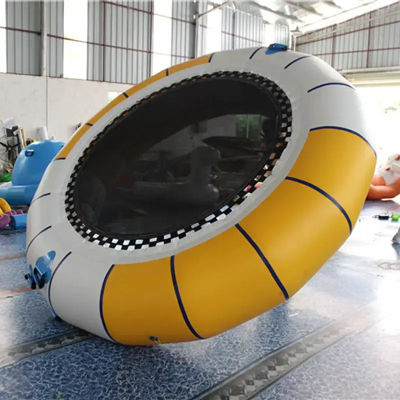 PVC tarpauline Durable Inflatable Sungear Water Trampoline Floating Trampoline Water Round Bouncer water toys games Dia 3 meter from PriceLows™